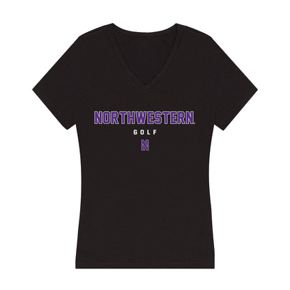 Northwestern - NCAA Women's Golf : Lauren Lee - Women's V-Neck T-Shirt-0