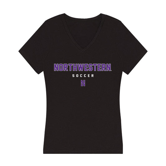 Northwestern - NCAA Men's Soccer : Josue Pfrommer - Women's V-Neck T-Shirt-0