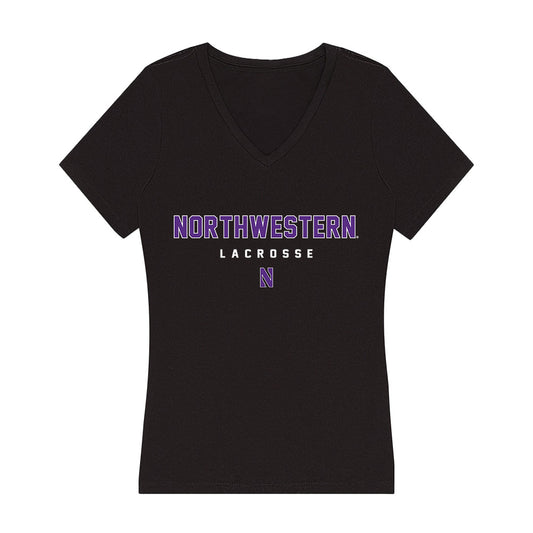 Northwestern - NCAA Women's Lacrosse : Noel Cumberland - Women's V-Neck T-Shirt-0