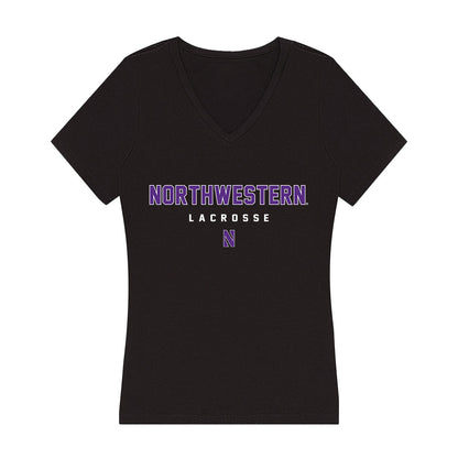 Northwestern - NCAA Women's Lacrosse : Claire Marosi - Women's V-Neck T-Shirt-0