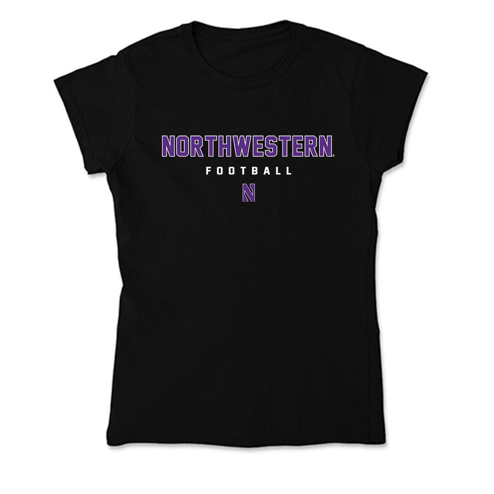 Northwestern - NCAA Football : Jaden Vaughn - Soft Style Women’s T-Shirt-0