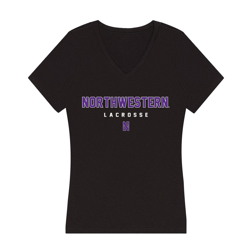 Northwestern - NCAA Women's Lacrosse : Kate Keller - Women's V-Neck T-Shirt-0
