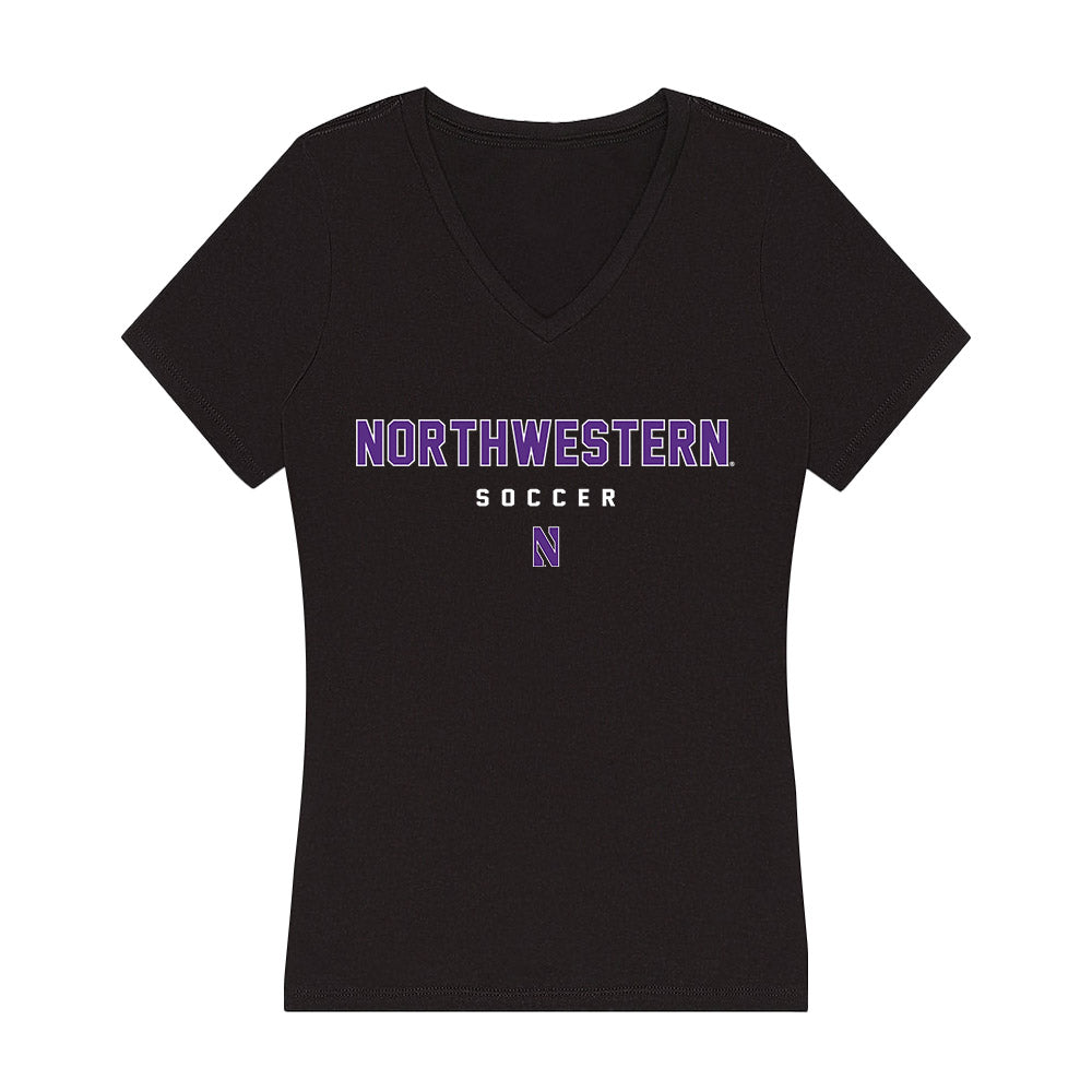 Northwestern - NCAA Women's Soccer : Quinn Erim - Women's V-Neck T-Shirt-0