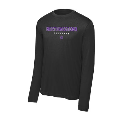 Northwestern - NCAA Football : Idrys Cotton - Activewear Long Sleeve T-Shirt-0