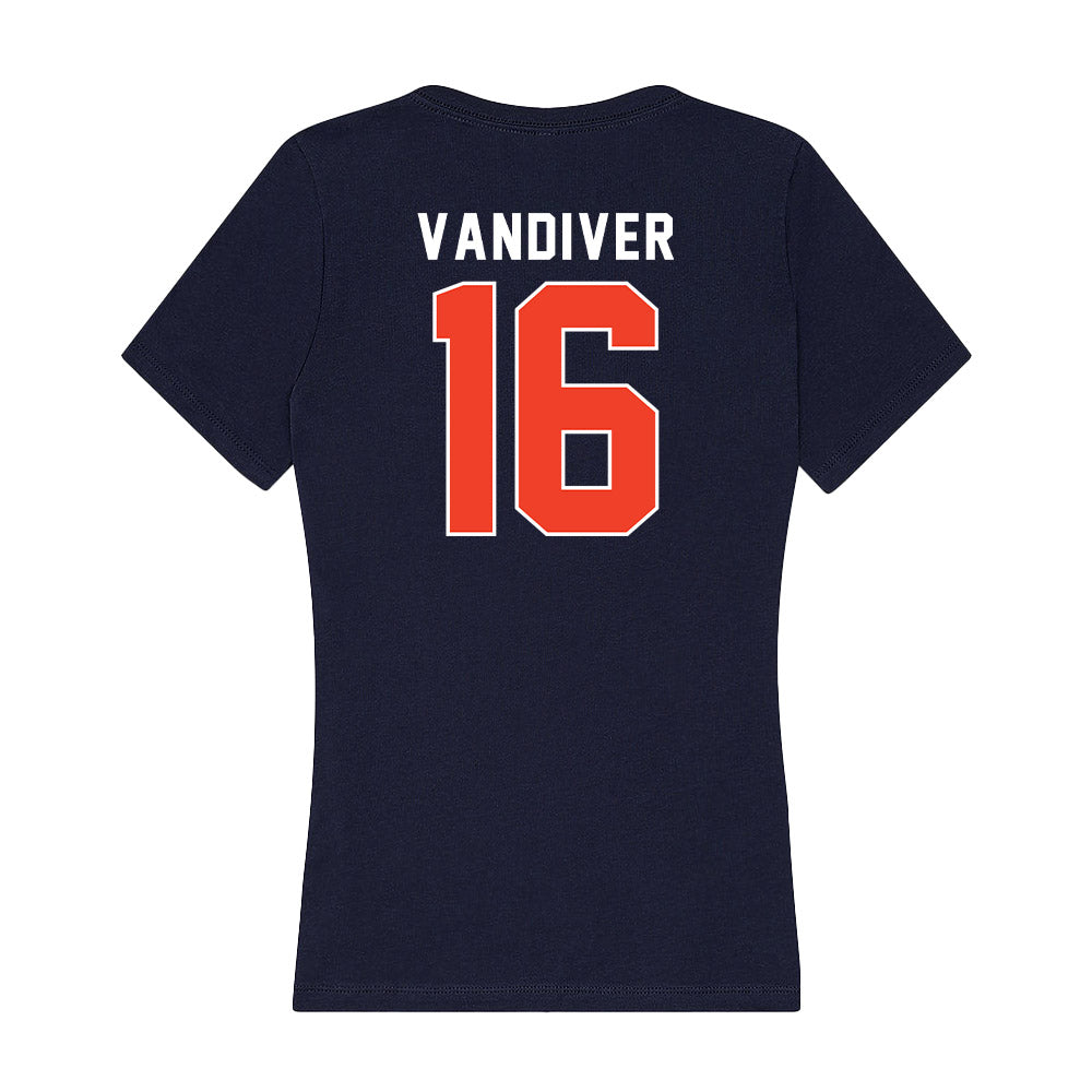 Syracuse - NCAA Women's Lacrosse : Colette Vandiver - Women's V-Neck T-Shirt-1