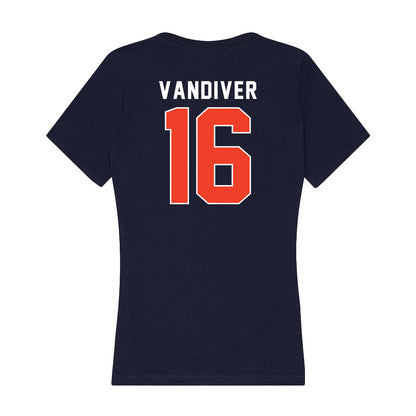 Syracuse - NCAA Women's Lacrosse : Colette Vandiver - Women's V-Neck T-Shirt-1