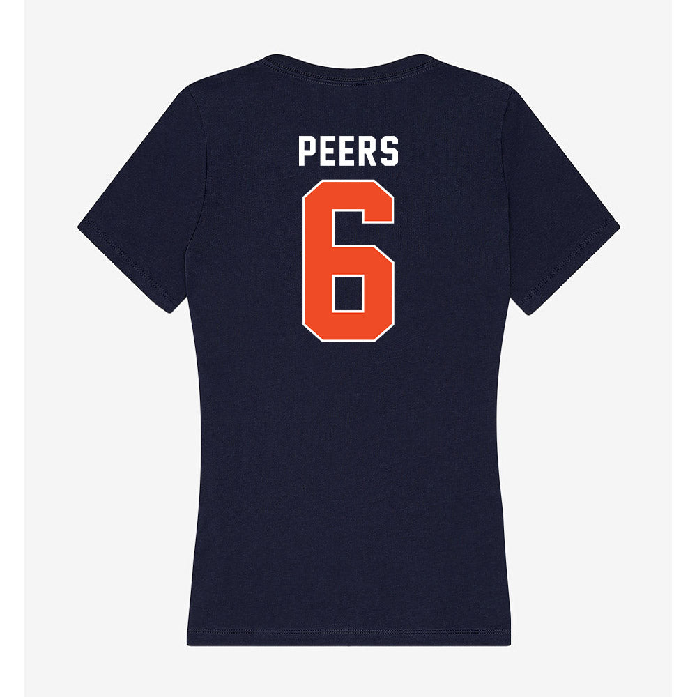 Syracuse - NCAA Women's Lacrosse : Ella Peers - Women's V-Neck T-Shirt-1