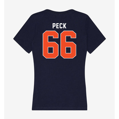 Syracuse - NCAA Men's Lacrosse : Hansen Peck - Women's V-Neck T-Shirt-1