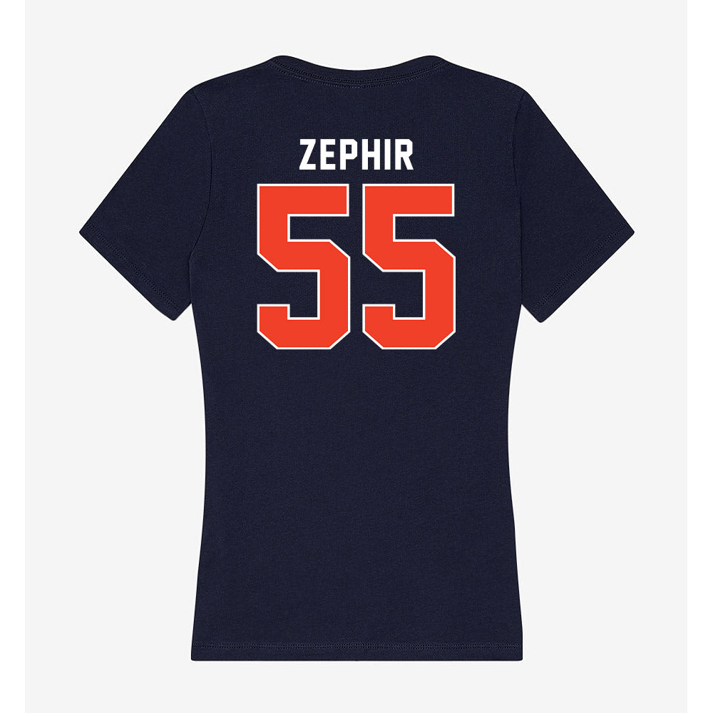 Syracuse - NCAA Men's Basketball : Bryce Zephir - Women's V-Neck T-Shirt-1