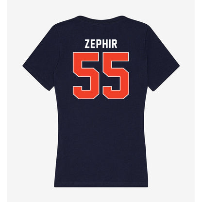Syracuse - NCAA Men's Basketball : Bryce Zephir - Women's V-Neck T-Shirt-1