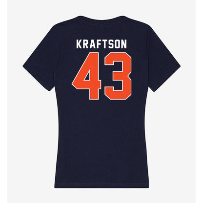 Syracuse - NCAA Men's Lacrosse : Charlie Kraftson - Women's V-Neck T-Shirt-1