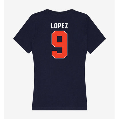 Syracuse - NCAA Softball : Madelyn Lopez - Women's V-Neck T-Shirt-1