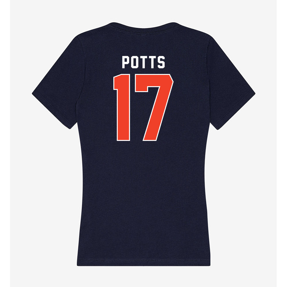 Syracuse - NCAA Women's Basketball : Madeline Potts - Women's V-Neck T-Shirt-1