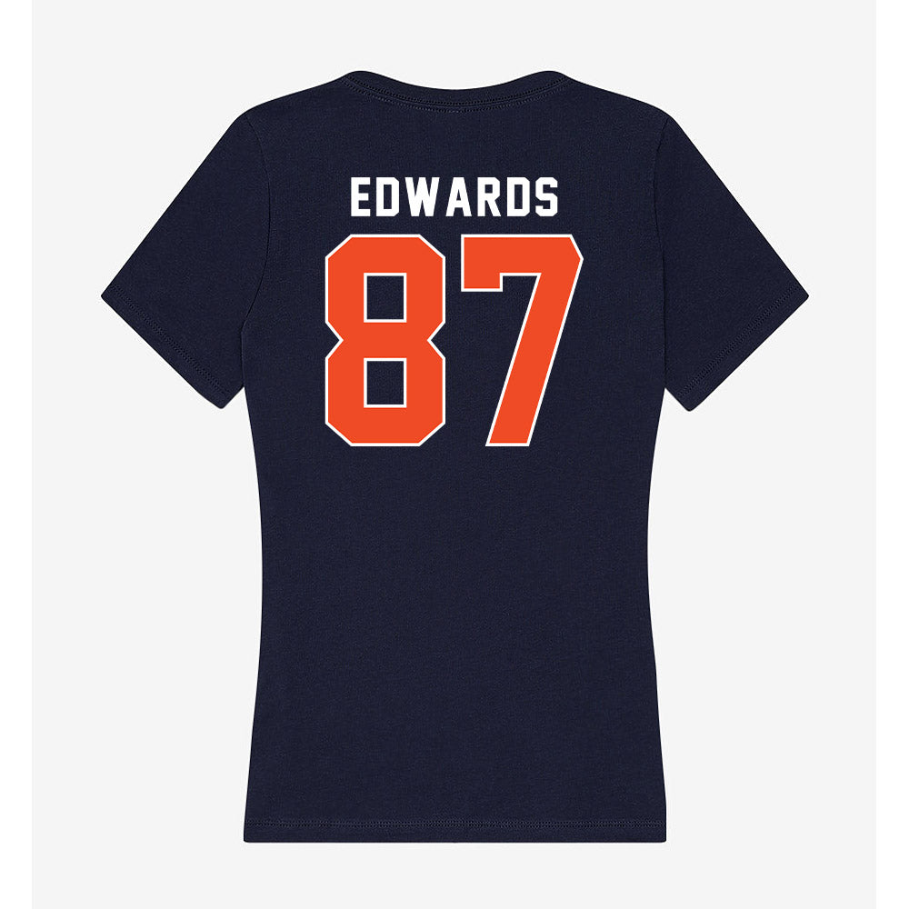 Syracuse - NCAA Football : Nate Edwards - Women's V-Neck T-Shirt-1