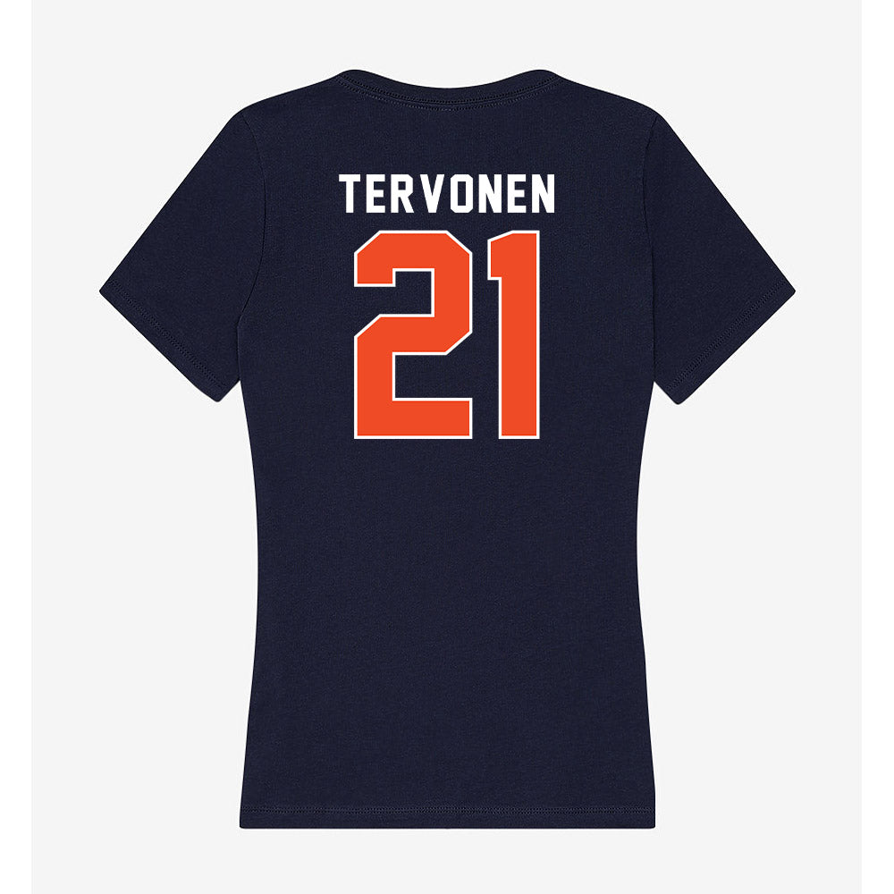 Syracuse - NCAA Women's Ice Hockey : Nea Tervonen - Women's V-Neck T-Shirt-1