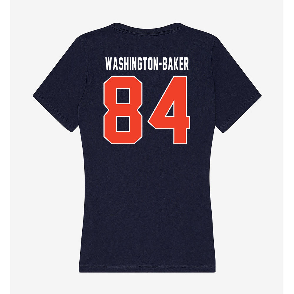 Syracuse - NCAA Football : Elijah Washington-Baker - Women's V-Neck T-Shirt-1
