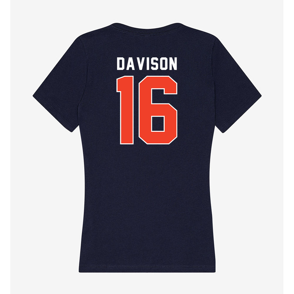 Syracuse - NCAA Softball : Taylor Davison - Women's V-Neck T-Shirt-1