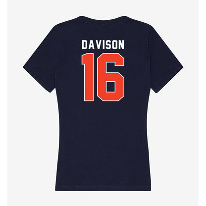 Syracuse - NCAA Softball : Taylor Davison - Women's V-Neck T-Shirt-1