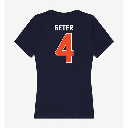Syracuse - NCAA Football : Chase Geter - Women's V-Neck T-Shirt-1