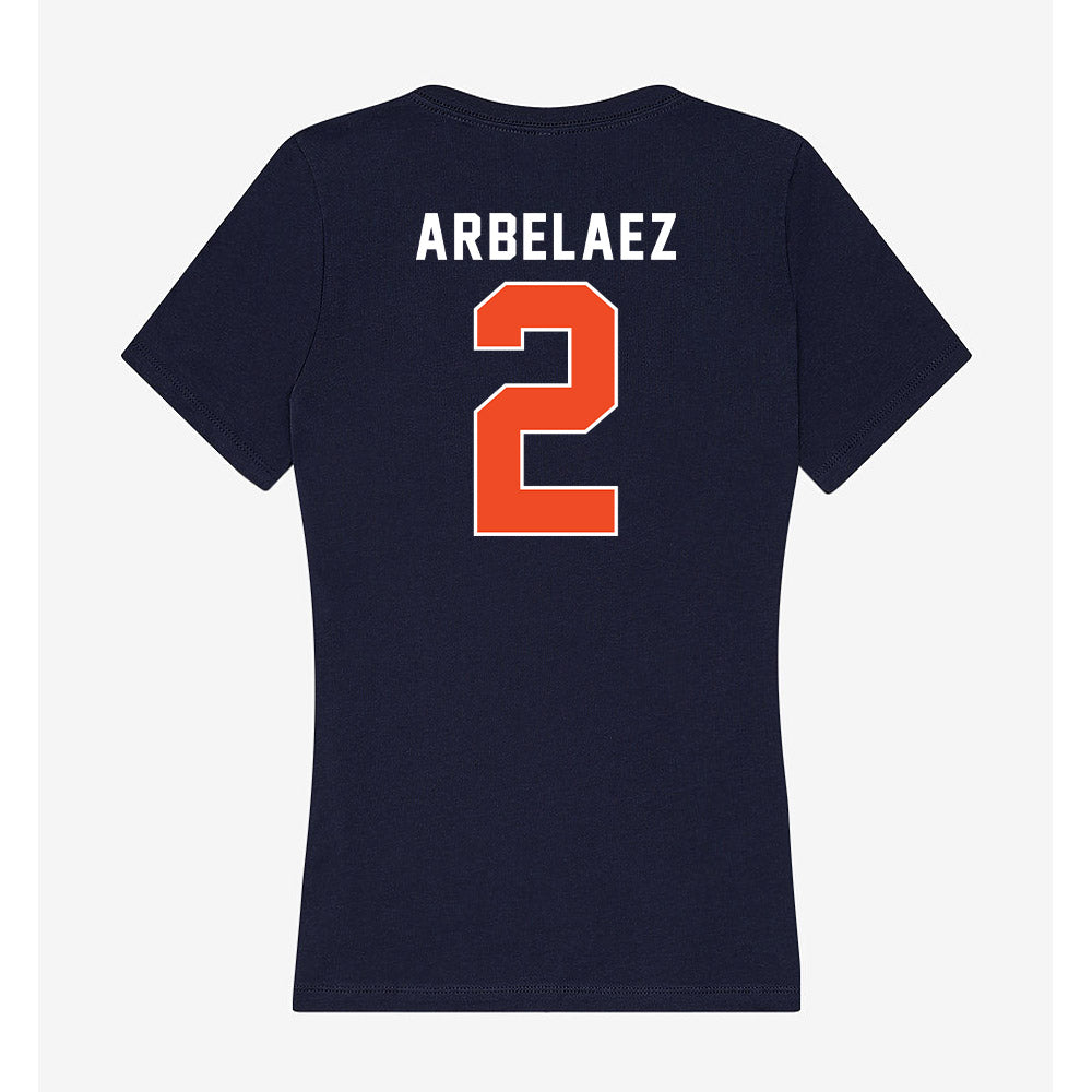 Syracuse - NCAA Women's Soccer : Julia Arbelaez - Women's V-Neck T-Shirt-1