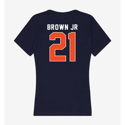 Syracuse - NCAA Football : Francis Brown Jr - Women's V-Neck T-Shirt-1