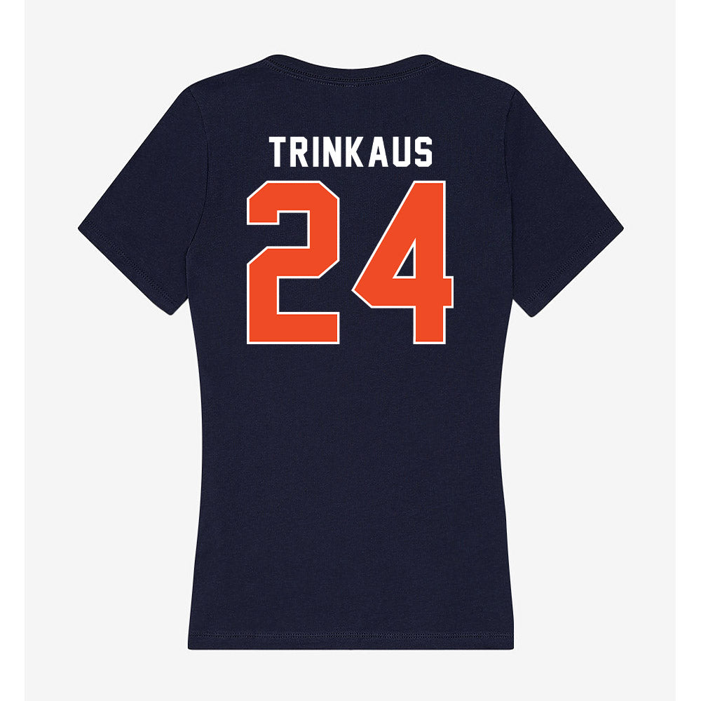 Syracuse - NCAA Women's Lacrosse : Caroline Trinkaus - Women's V-Neck T-Shirt-1