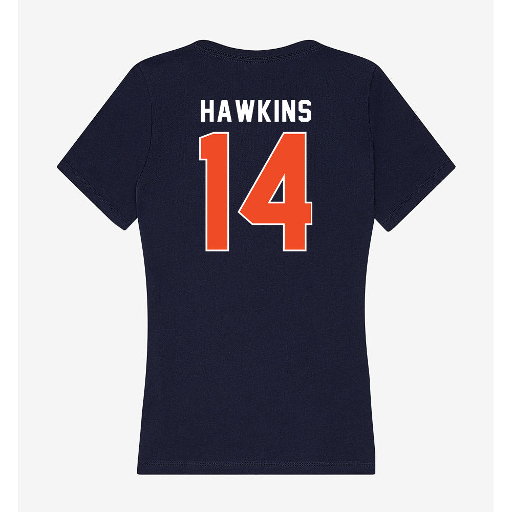 Syracuse - NCAA Women's Basketball : Ka'Shya Hawkins - Women's V-Neck T-Shirt-1