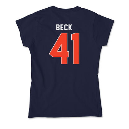 Syracuse - NCAA Men's Lacrosse : Jordan Beck - Soft Style Women’s T-Shirt-1
