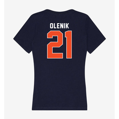 Syracuse - NCAA Men's Lacrosse : John Olenik - Women's V-Neck T-Shirt-1