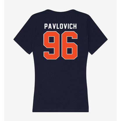 Syracuse - NCAA Football : Mateja Pavlovich - Women's V-Neck T-Shirt-1