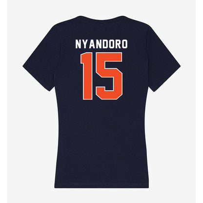 Syracuse - NCAA Football : Nathan Nyandoro - Women's V-Neck T-Shirt-1
