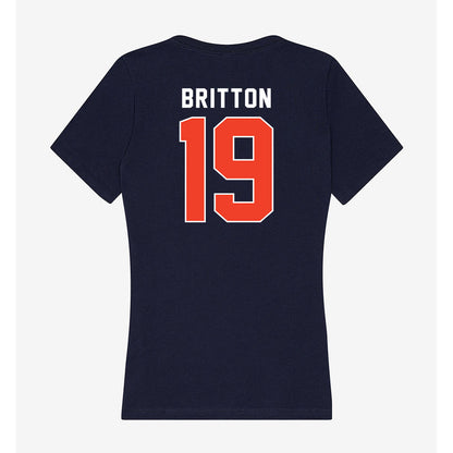 Syracuse - NCAA Women's Lacrosse : Gracie Britton - Women's V-Neck T-Shirt-1