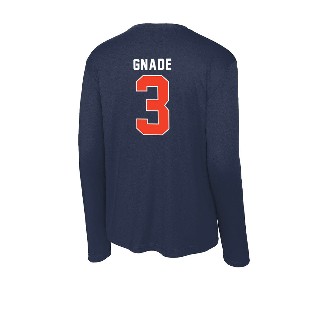 Syracuse - NCAA Women's Ice Hockey : Emma Gnade - Activewear Long Sleeve T-Shirt-1