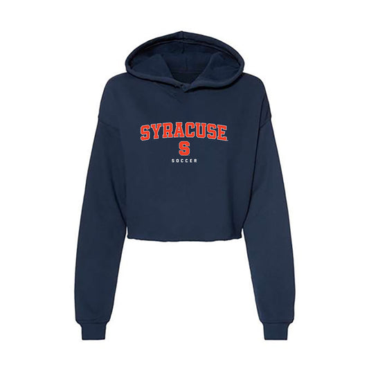 Syracuse - NCAA Men's Soccer : Dominic Bell - Women's Crop Fleece Hoodie-0