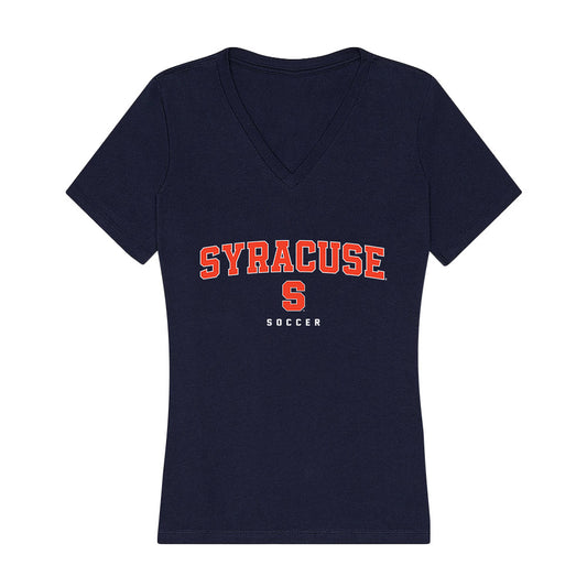Syracuse - NCAA Men's Soccer : Garrett Holman - Women's V-Neck T-Shirt-0