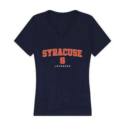 Syracuse - NCAA Men's Lacrosse : Owen O'Farrell - Women's V-Neck T-Shirt-0
