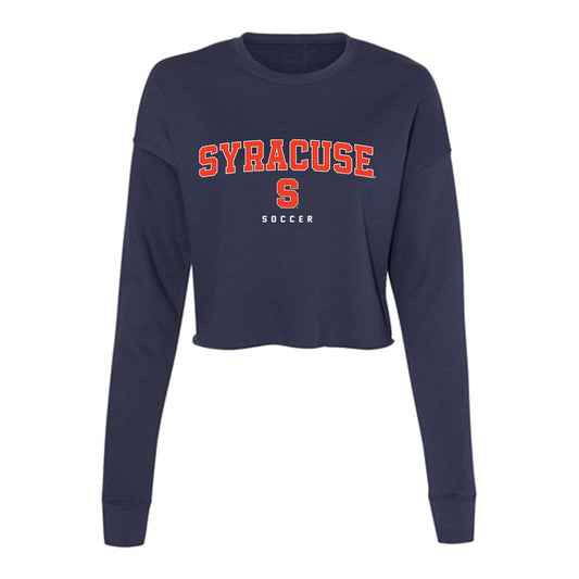Syracuse - NCAA Men's Soccer : Dominic Bell - Women's Cropped Crew Fleece-0