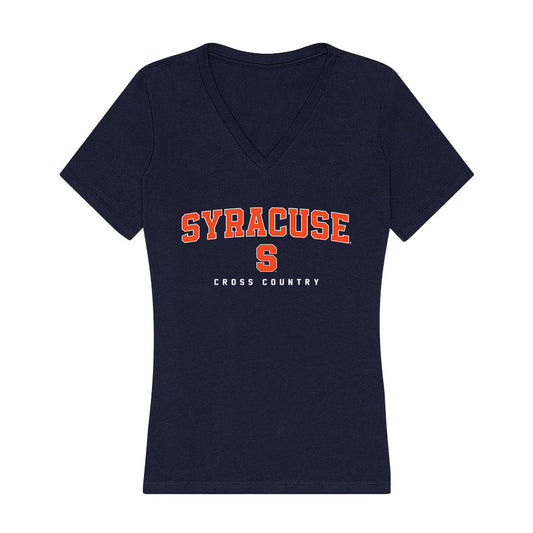 Syracuse - NCAA Women's Cross Country : Maisie Burns - Women's V-Neck T-Shirt-0
