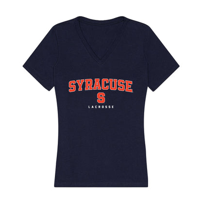 Syracuse - NCAA Men's Lacrosse : Drew Angelo - Women's V-Neck T-Shirt-0