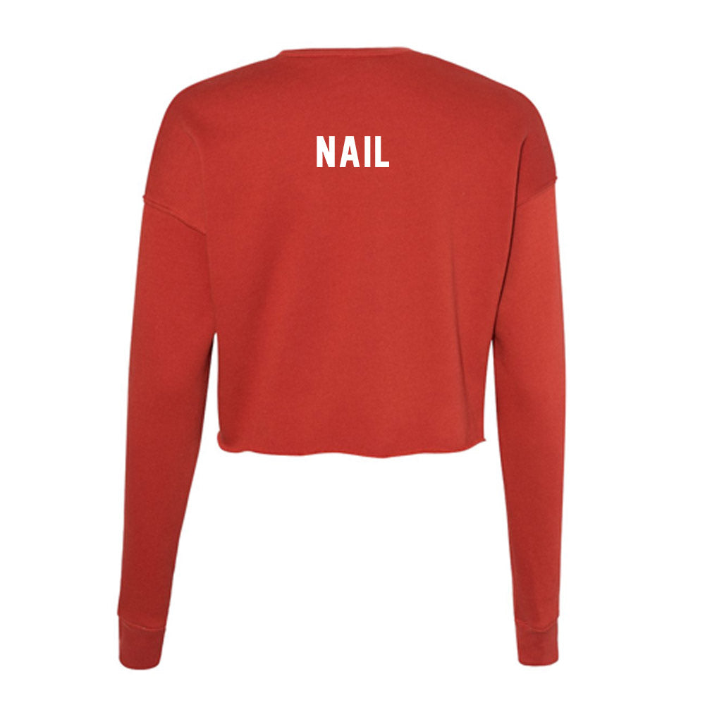 Houston - NCAA Baseball : Garrett Nail - Women's Cropped Crew Fleece-1