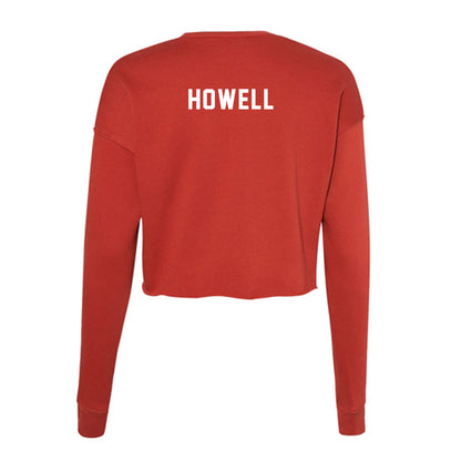 Houston - NCAA Baseball : William Howell - Women's Cropped Crew Fleece-1