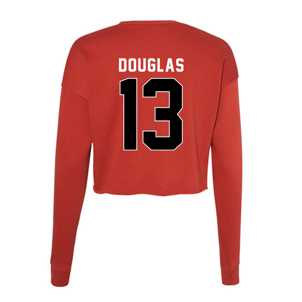 Houston - NCAA Football : CJ Douglas - Women's Cropped Crew Fleece-1