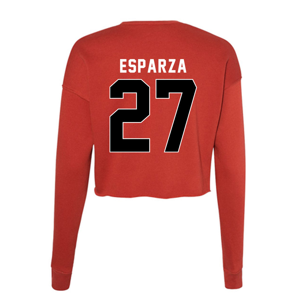 Houston - NCAA Softball : Ronnie Esparza - Women's Cropped Crew Fleece-1