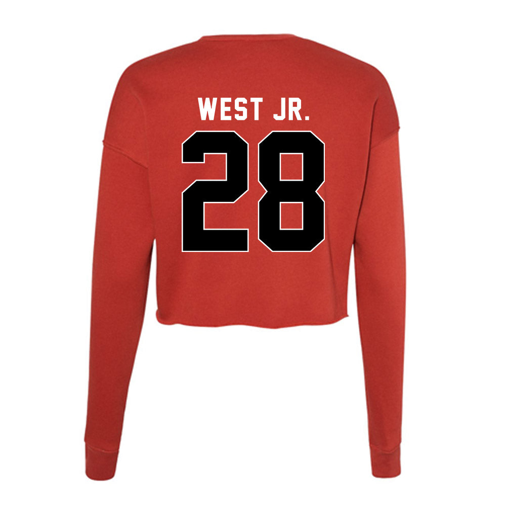 Houston - NCAA Football : Kenzy West Jr. - Women's Cropped Crew Fleece-1