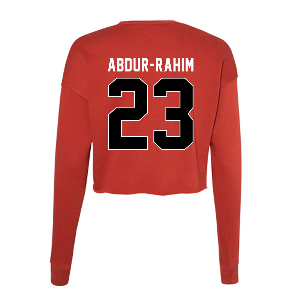 Houston - NCAA Women's Basketball : Amirah Abdur-Rahim - Women's Cropped Crew Fleece-1