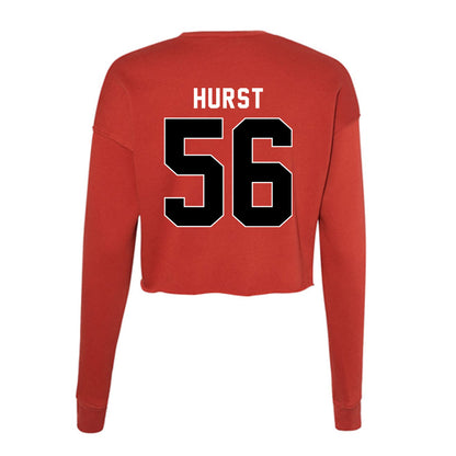 Houston - NCAA Football : Shadre Hurst - Women's Cropped Crew Fleece-1