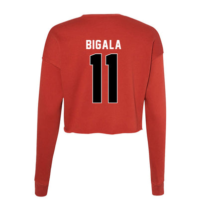 Houston - NCAA Women's Soccer : Elizabeth Bigala - Women's Cropped Crew Fleece-1