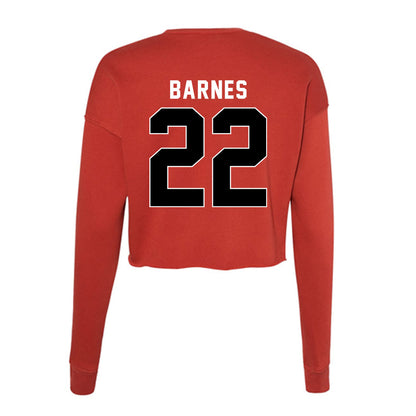 Houston - NCAA Football : Dorian Barnes - Women's Cropped Crew Fleece-1