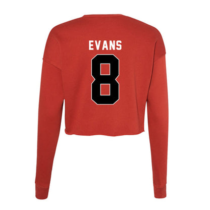 Houston - NCAA Women's Volleyball : Kaitlyn Evans - Women's Cropped Crew Fleece-1