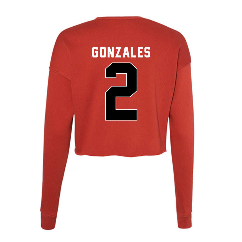 Houston - NCAA Women's Soccer : Laney Gonzales - Women's Cropped Crew Fleece-1